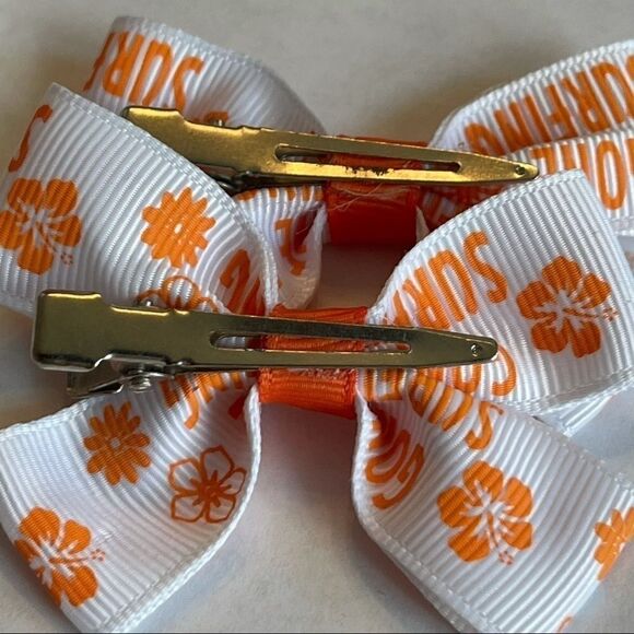 Bow pair hair bows accessories Gone surfing NEW - Picture 13 of 16